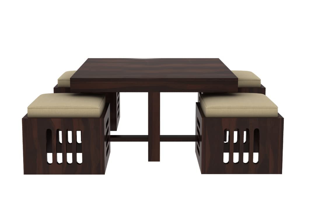 Wooden Coffee Table with Storage Shelf