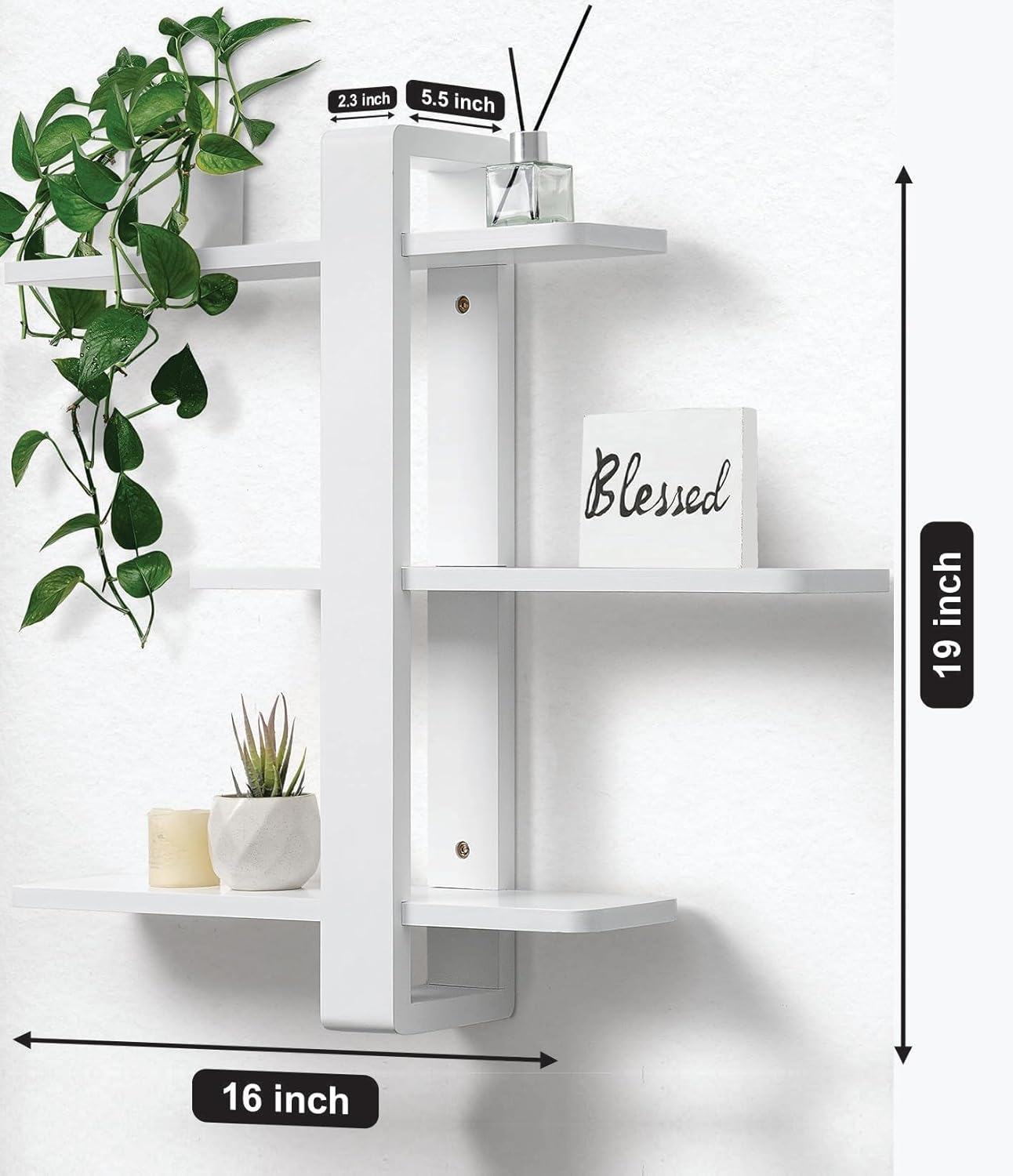 Floating Wall Shelves Set of 3
