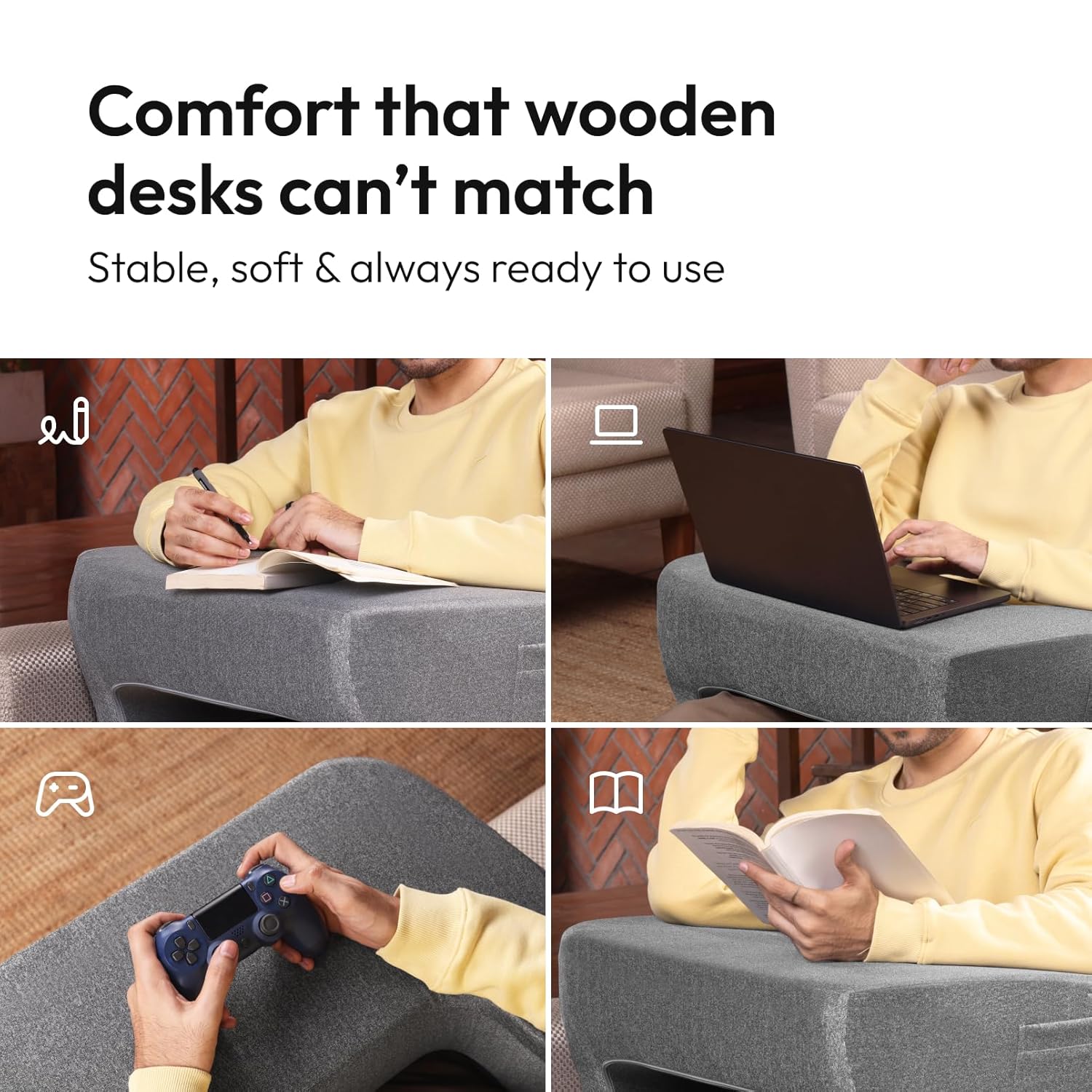 Foldable Laptop Table for Bed & Sofa