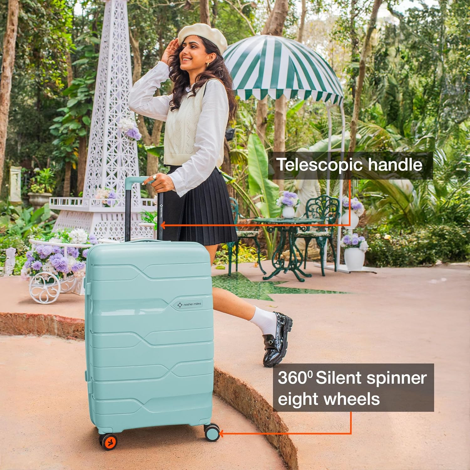 Expandable Soft Luggage Trolley - 24 Inch