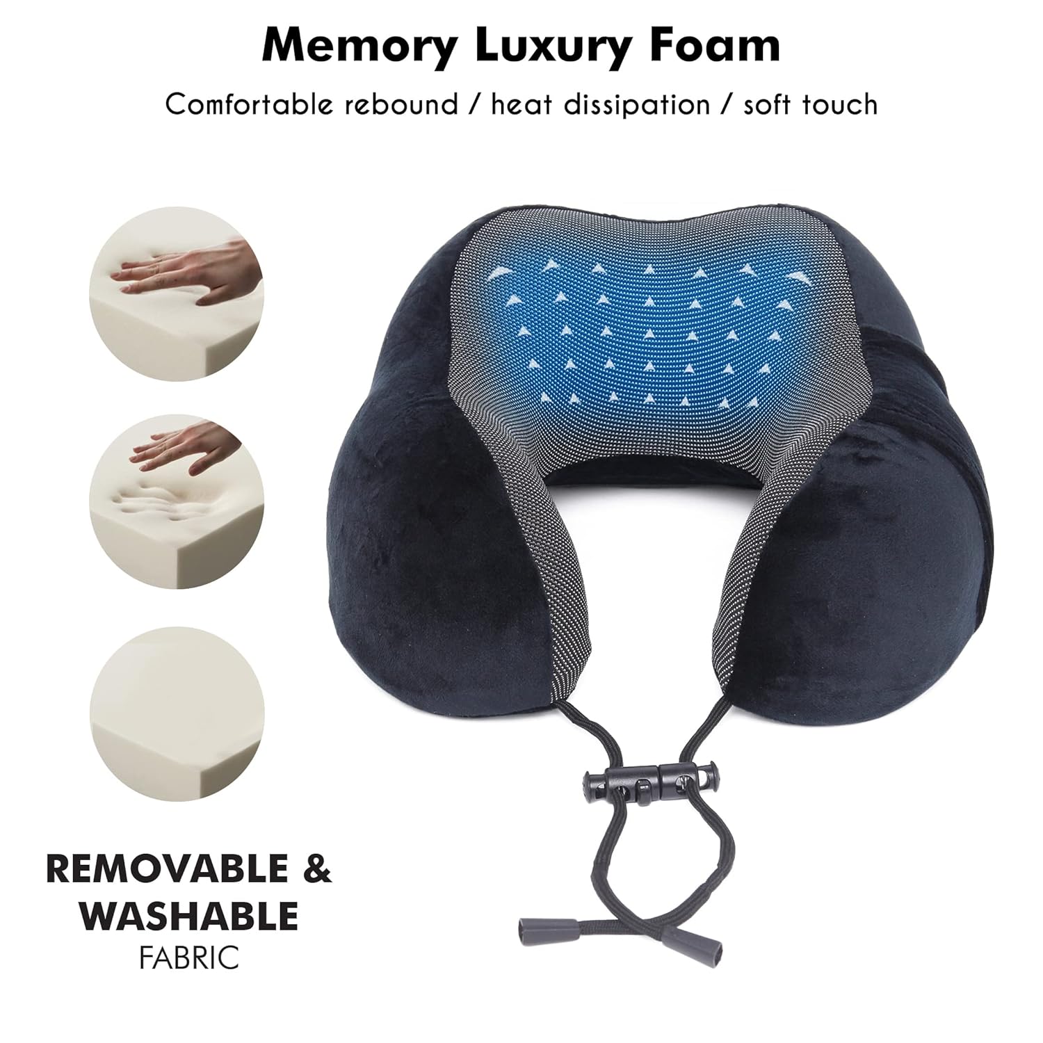 Neck Pillow with Eye Mask & Earplugs