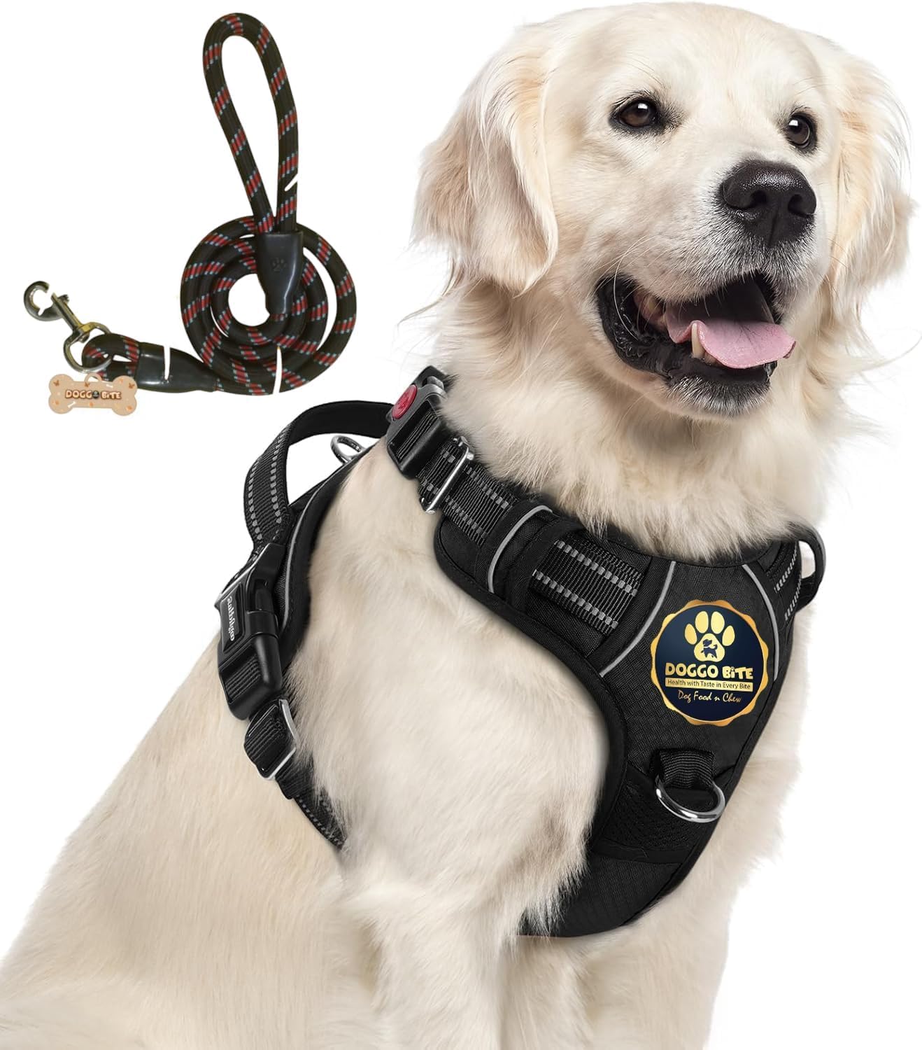 Adjustable Dog Harness with Reflective Strips