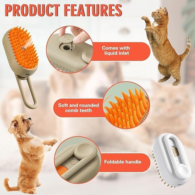 Grooming Brush for Cats and Dogs