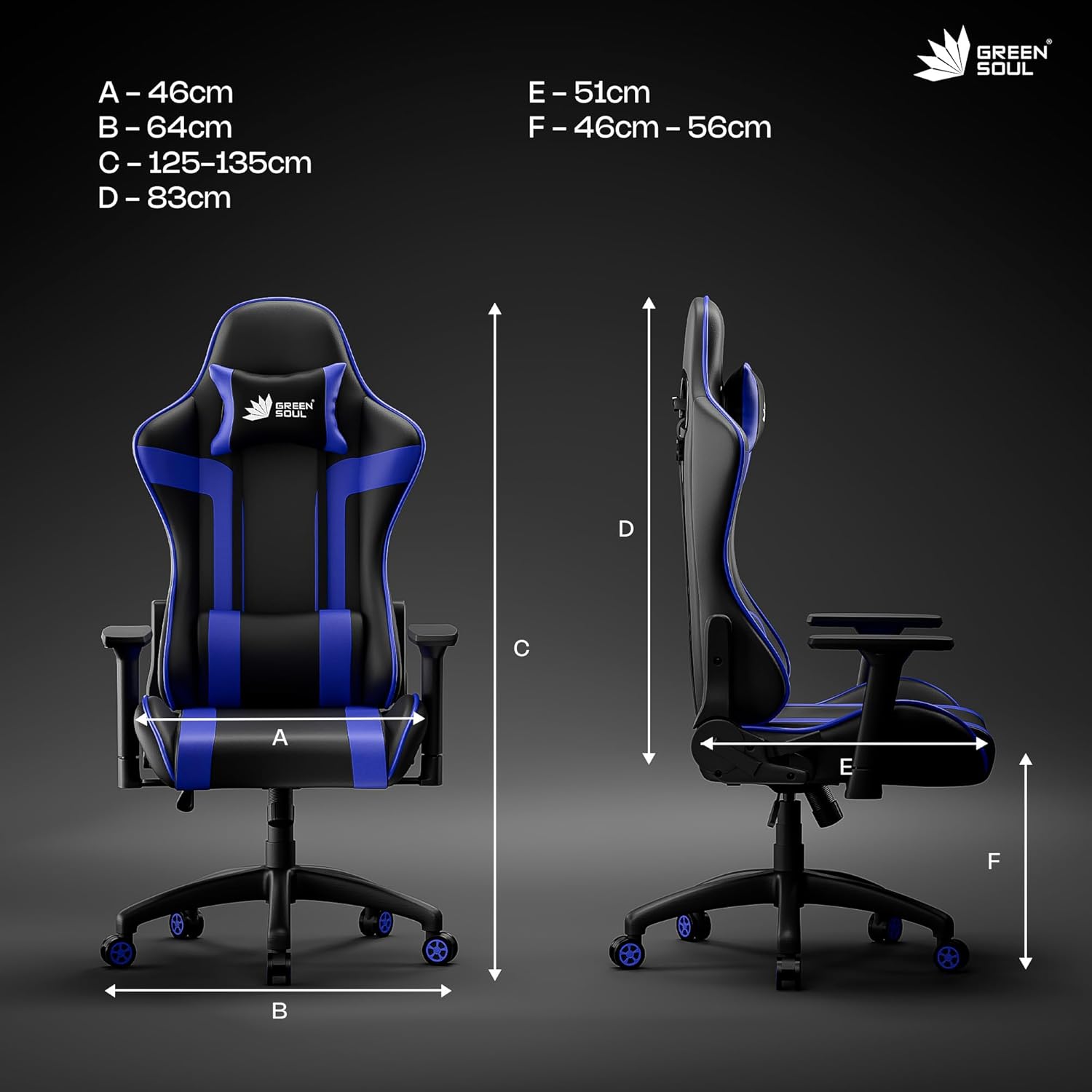Gaming Chair with Adjustable Armrests