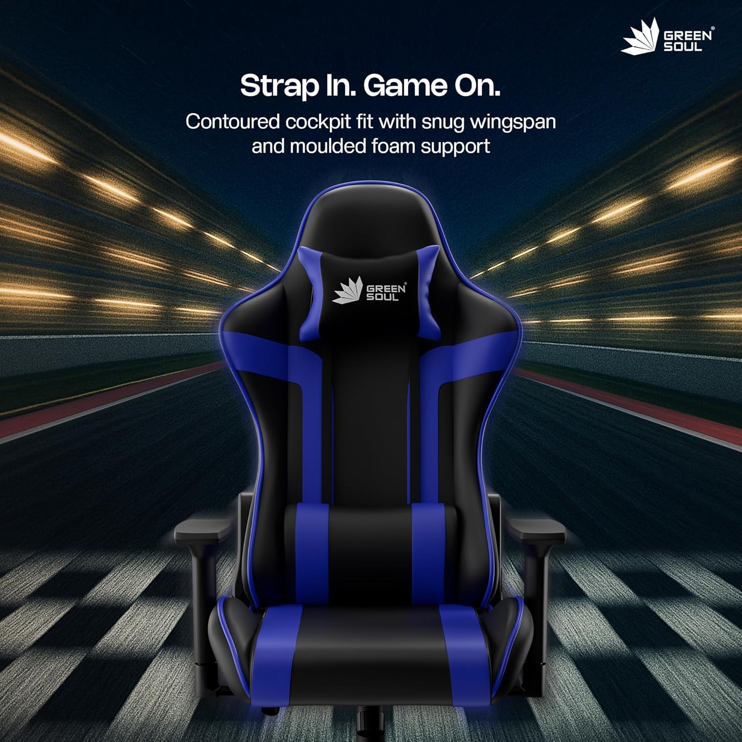 Gaming Chair with Adjustable Armrests