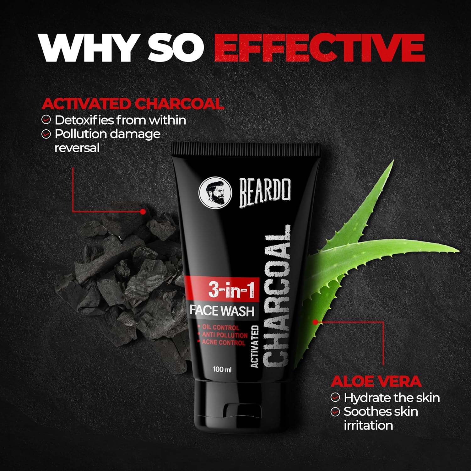 Beardo Activated Charcoal Face Wash