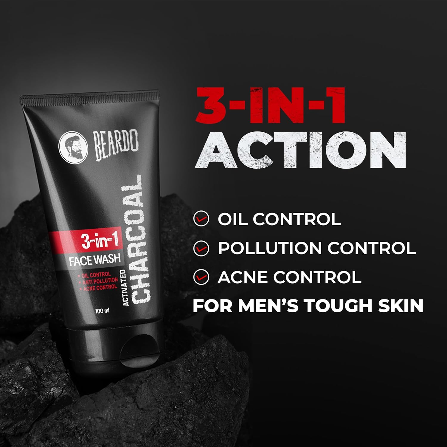 Beardo Activated Charcoal Face Wash