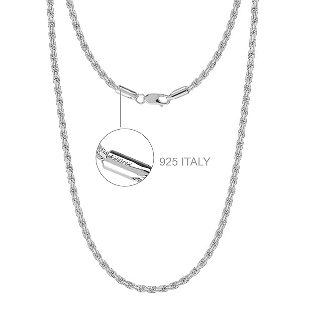 Sterling Silver Chain Necklace for Men