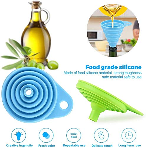 Silicone Collapsible Funnel Set