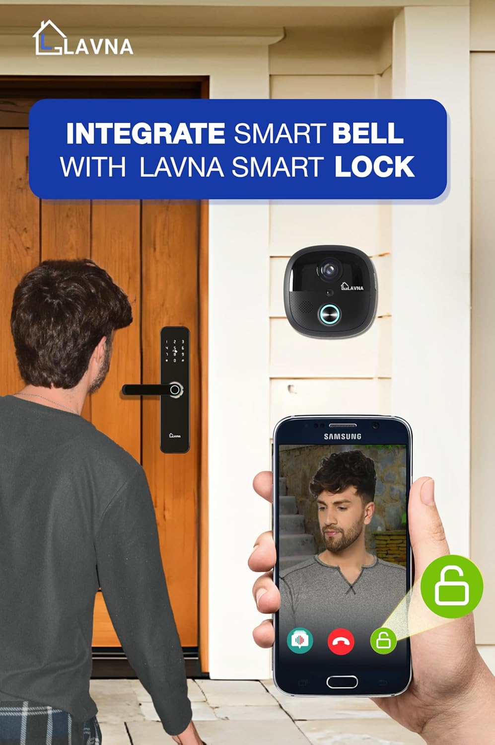 Smart Wi-Fi Video Doorbell with Night Vision