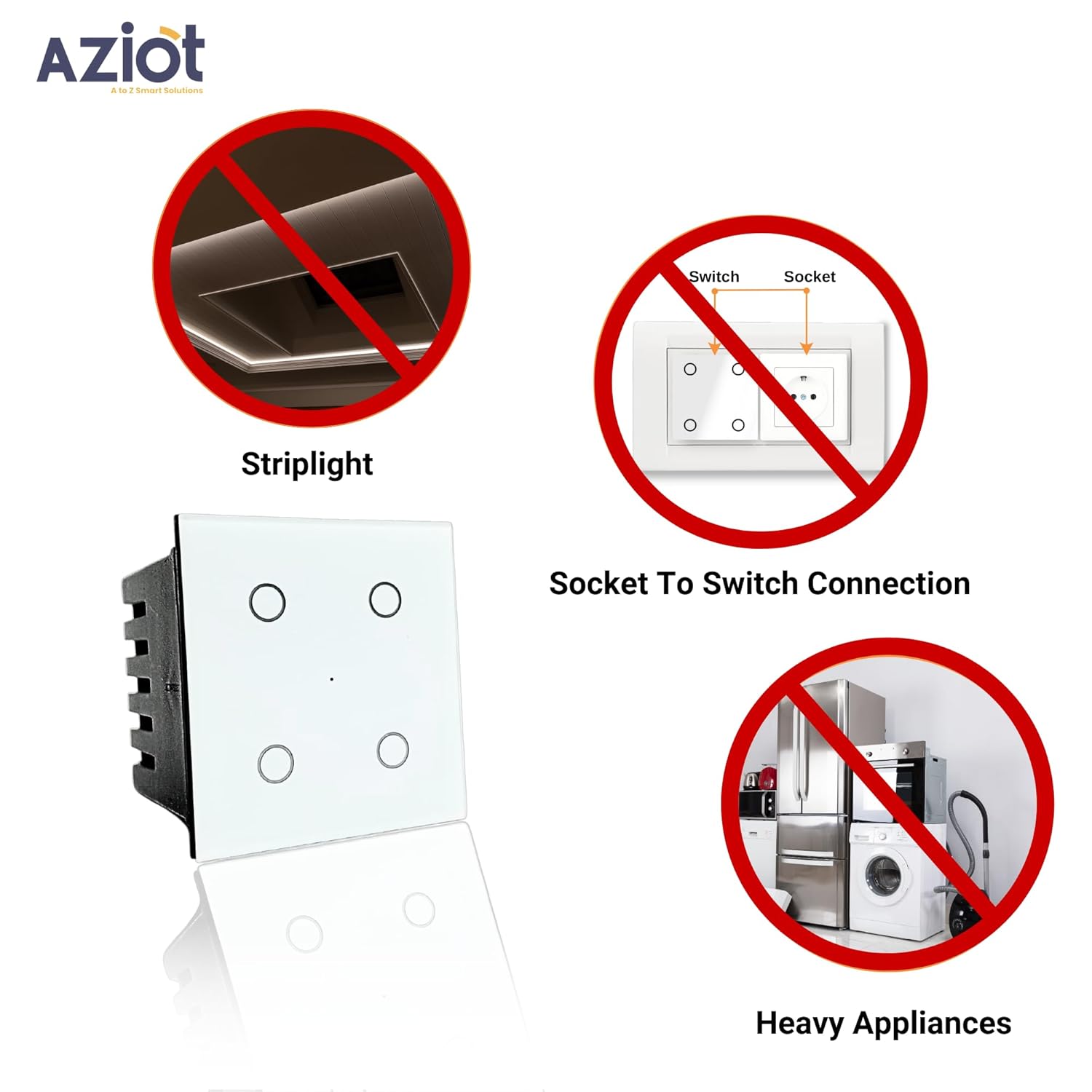 Smart Wi-Fi Light Switch – Touch Control