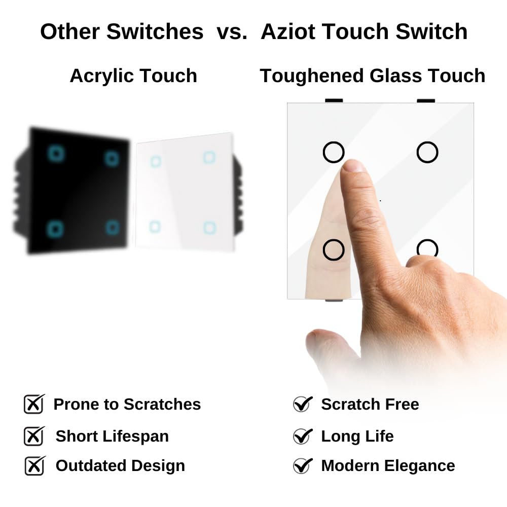 Smart Wi-Fi Light Switch – Touch Control