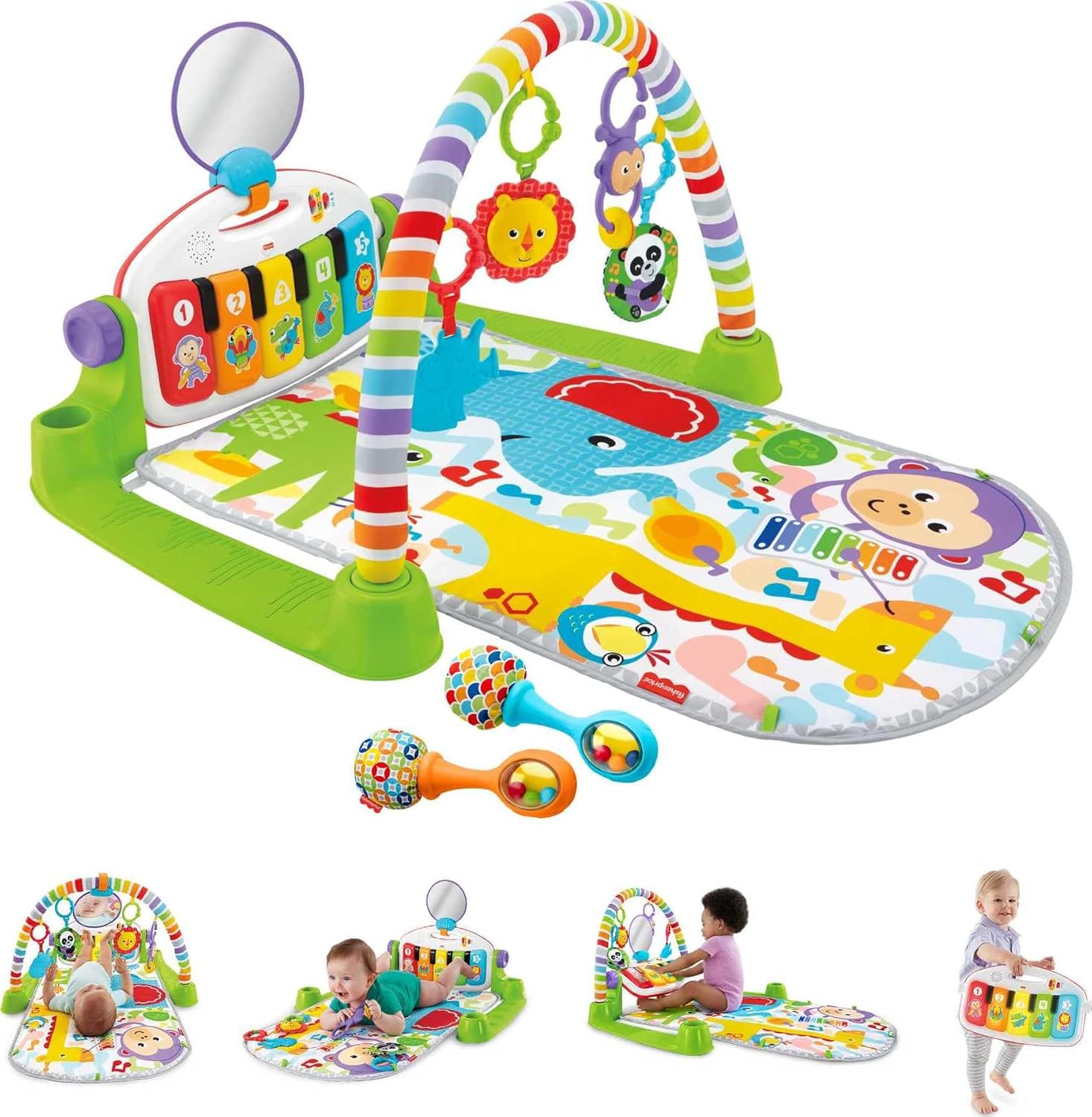 Fisher-Price Deluxe Kick & Play Piano Gym
