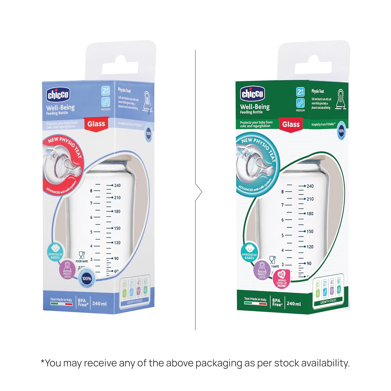 Evenflo Feeding Glass Baby Bottles - 6 Pack