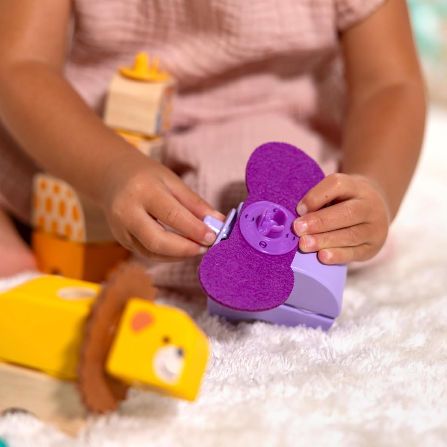 Melissa & Doug Wooden Building Blocks Set