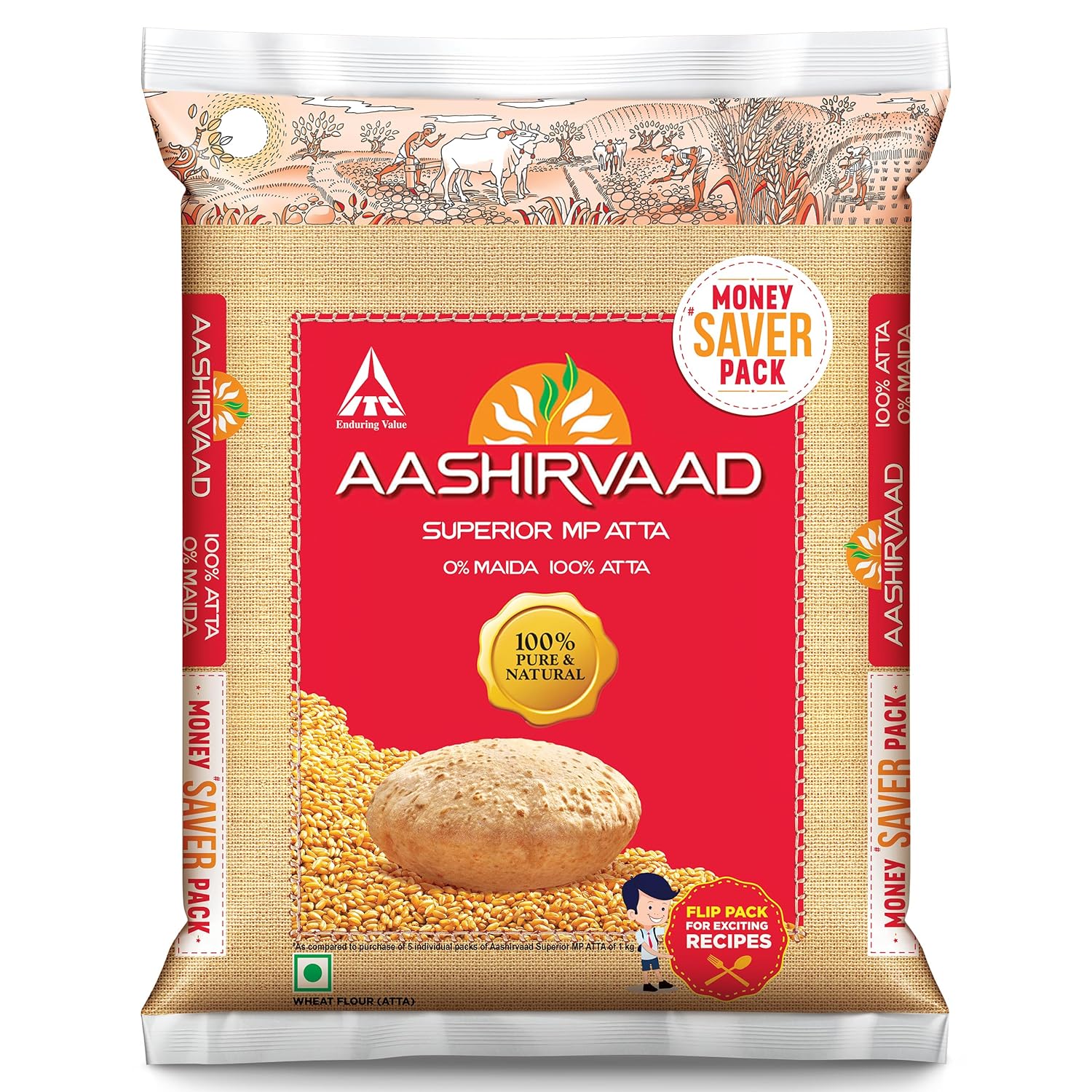 Aashirvaad Whole Wheat Atta 5kg