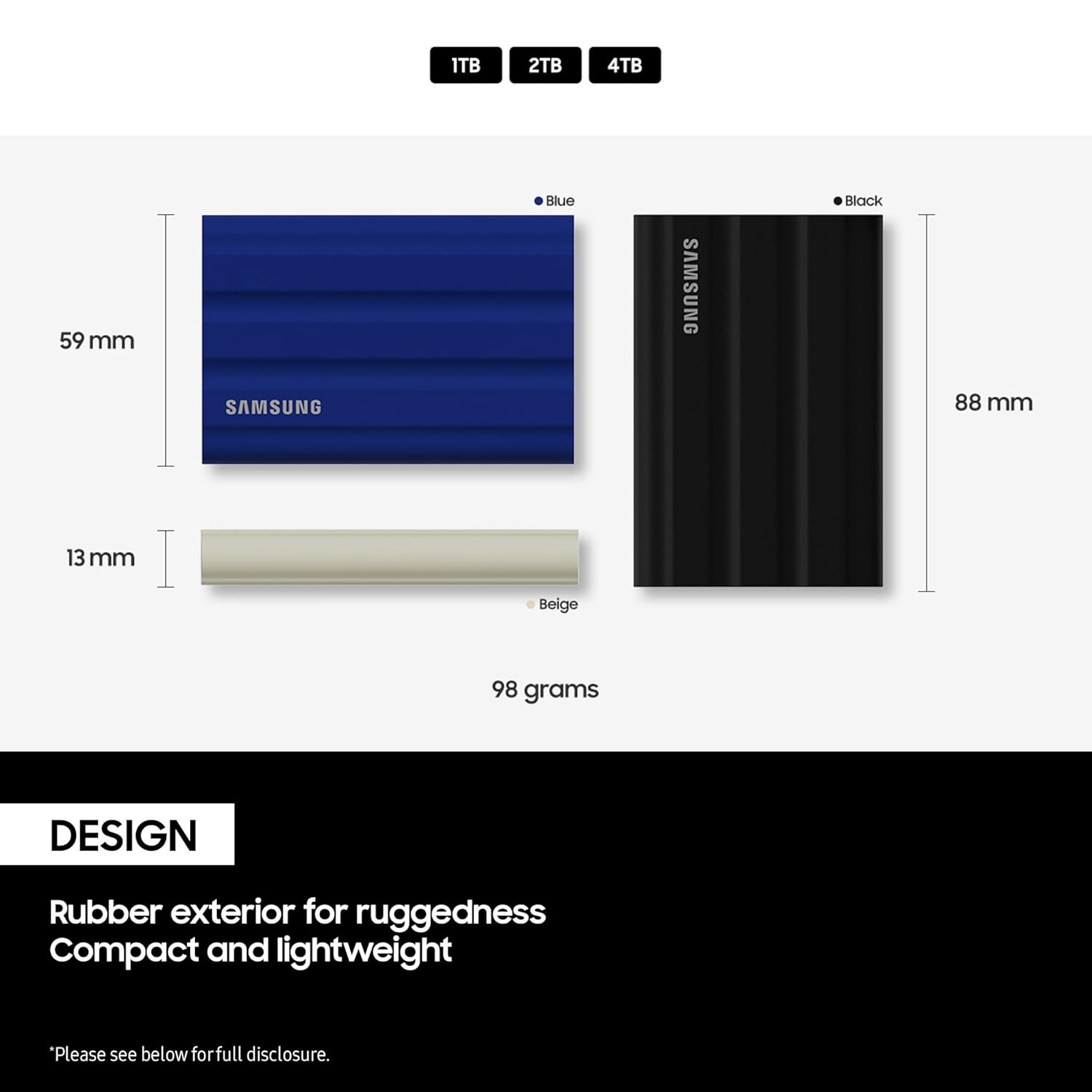 Samsung Portable SSD T7 Shield 1TB