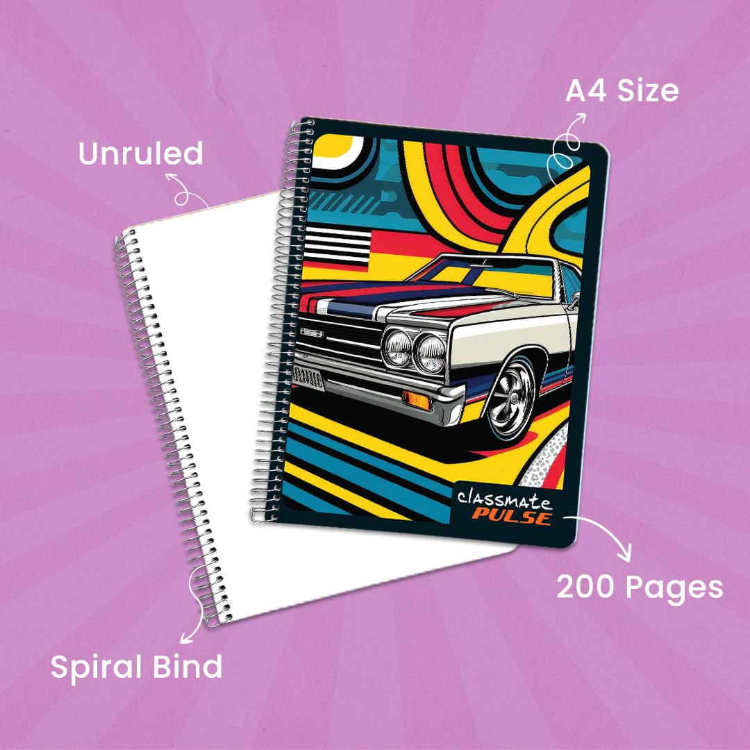 Classmate Spiral Notebook A4 - 200 Pages