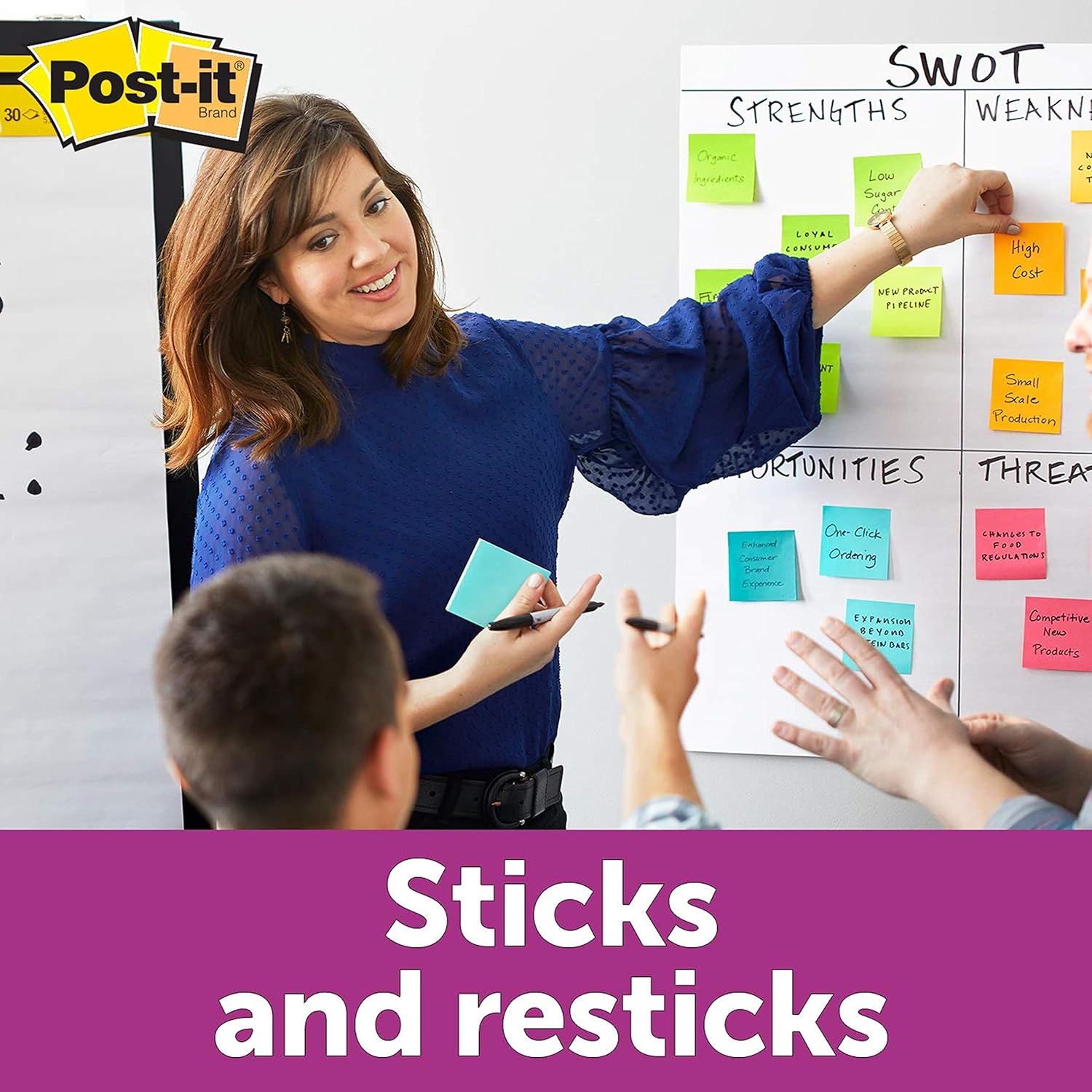 Oddy Self Adhesive Sticky Notes - 3x3 Inches